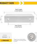 Dimensions of 30 Pack 3 Inch Brushed Nickel Finger Pulls For Cabinets Edge To Edge Comfort Cast In One Solid Base Durable Aluminum Walls