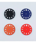 Orange Luminous 28.5mm Watch Dial For NH34 NH35 Movement Fits 3 Oclock 3.8 Oclock And 4.2 Oclock Positions, four color options