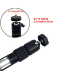 One Quarter Inch Swivel Mini Ball Head Tripod Mount For DSLR Cameras Camcorders Lights And Tripods With 360 Degree Rotation And Secure Grip 10 Pack close-up with 1/4 inch thread