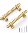 10 Pack 3 Inch Cabinet Pulls In Champagne Gold For Kitchen Cabinets Cupboards Bathrooms Dressers And Furniture Modern Gold Drawer Handles