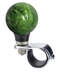 Ball Steering Wheel Spinner Booster Knob For Easy Turning And Quick Stops Universal Turning Assist Handle Fits Tractors Forklifts Lawn Mowers Boats And More Green
