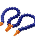Quarter Inch PT Male Thread Y Shape Coolant Hose With Dual 3Mm Round Nozzles Eleven Point Eight Inch Flexible Plastic Pipe For CNC