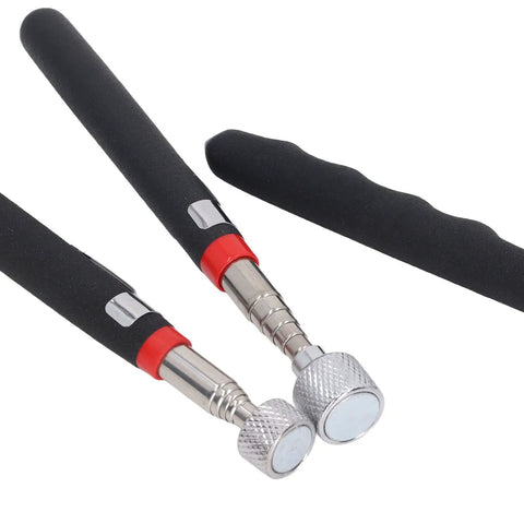 Handy Dandy Telescoping Magnetic Pickup Tool With 10 15 20 Lb Strength Retractable Pen Kit Made For Garage Garage Factory Jobs Featuring Soft Comfortable Grip Handle, close-up