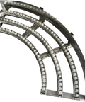 Heavy-Duty 90 Degree Gravity Conveyor Curve Roller For Smoother Warehouse Logistics, lightweight plastic belt system.