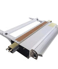 Heavy Duty Acrylic Bending Machine 110V Thermal Sheet Bender showing heating strips for dual 24 and 48 inch widths.