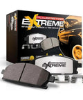 PowerStop Xtreme front brake pads with installation hardware; carbon-ceramic pads shown with box
