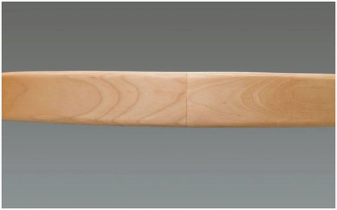 Close-up view of Premium Natural Wood Lazy Susan With Double Tier Spinning Design, maple wood grain detail.
