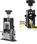 Heavy Duty Automatic Wire Stripping Machine For Waste Cables with durable steel rollers and manual/automatic options for efficient use.