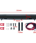 Components of LED Light Strips Kit For 1:10 Bronco RC Crawler With Metal Rear Bumper And Lights Upgrade Fits SCX10 III AXI03014