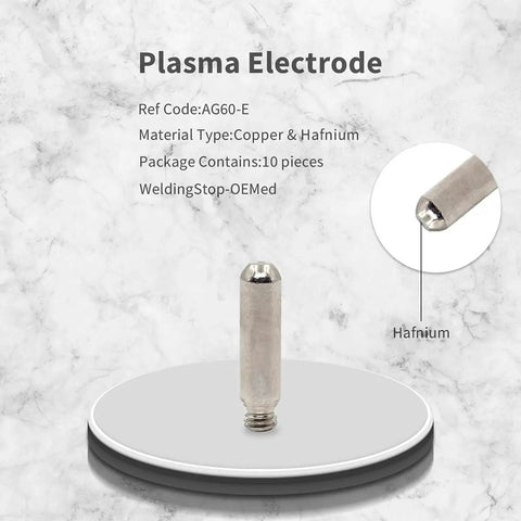 Plasma Cutter Consumables Kit For Primeweld CUT50 CUT50DP CT520 CT520DP And AG-60 Torch 10 copper hafnium electrodes
