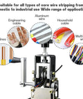 Automatic Copper Wire Stripper Machine Drill Powered Wire Stripper Tool for 1 to 25 Mm Cables, durable steel, cable illustration