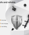 Safety features of 10 Ft Double Door Sliding Barn Door Hardware Track Kit with Straight Pulley, Black Powder Coat Finish