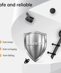 5 Ft Sliding Barn Door Hardware Track Kit With Straight Pulley for Quiet Glide, featuring safety features and black components.