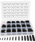 315 Piece Roll Pin Set For Repairs And Equipment, 11 Popular Sizes From 1/16 Inch To 3/8 Inch, Pro-Grade Heavy-Duty Spring Steel Pins In An Organized Storage Case For Quick Fixes And Easy Repairs displayed in case.