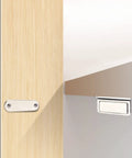 Installed 60lb Stainless Steel Magnetic Door Catch Set Heavy Duty Double Magnetic Cabinet Latch for cupboards and drawers