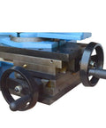 Close-up of V block rotary vise on Heavy Duty 1.5 HP Electric Pipe Notcher With V Block Rotary Vise For Copper Steel Tubing.