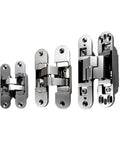 Stainless Steel Folding Door Invisible Hinge 180 Degree Casement Adjustable Hidden Cross Hinge For Household Connection Hardware
