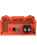 Back view of Heavy Duty DCDC Battery Charger For Rv Camper Truck And Jeep Powers Up Lithium LiFePo4 And Lead Acid Batteries At 12 Volt 20 Amp.