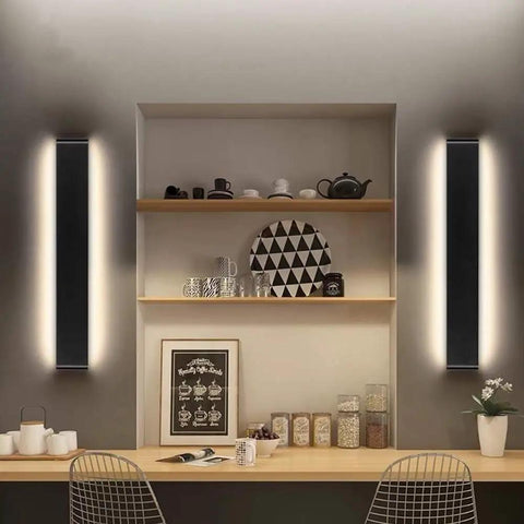 Super Stylish 24 Inch Matte Black LED Wall Sconce For Bathroom Vanity With Warm White 2700K Light And Modern Design