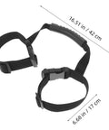 Scuba Tank Strap For Underwater Gear Elastic Polyester Cylinder Binding Band Durable Tough As Nails No Slip Tank Holder For Diving Equipment, shown with dimensions 16.51 in x 6.68 in