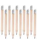 60 Count Short Golf Pencils With HB Graphite Core And White Eraser Tips, Tiny Wooden Writing Pencils For Beginner Handwriting