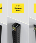 Heavy Duty 4 Pack Anti Theft Sign Mounting Hardware Kit for U Channel Square and Tubular Posts includes 2.5 inch bolts.