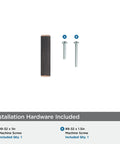 Oil Rubbed Bronze Cabinet Knob 1-15/16 Inch Length with mounting screws for installation included