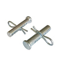 Beefy Adjustable Porous Clevis Pin Kit With Spring Steel 8 Hole Pin And R Clip For Farm And Automotive Fasteners Three Eighth Inch Diameter Four Pieces Galvanized