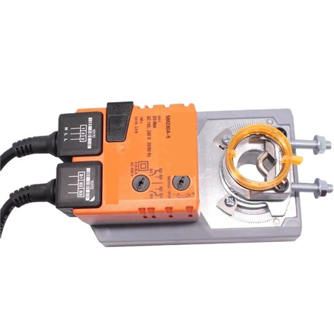 Built Tough Rotary Actuator For Ventilation Valves With Zero Sweat 20 Nm Torque And Straight Up AC 100 To 240 Volt Hook Up.