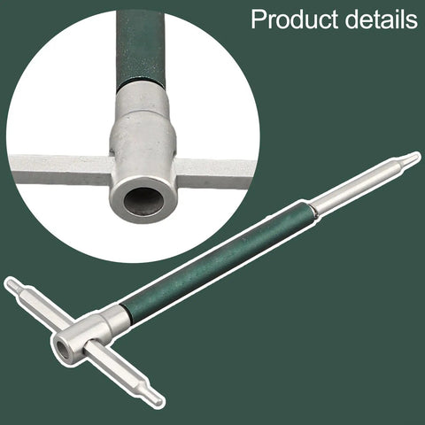 Heavy Duty 6150 Stainless Steel Sliding T Handle Hex Key Set With Precision Forged Inner Wrenches For Furniture Assembly And Tightening Jobs That Are Tough To Reach, sliding handle