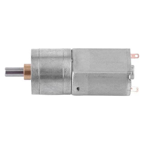 12V DC Geared Motor With 100 RPM Metal Reduction for DIY Toys, RC Cars and Robots, high torque electric motor side view