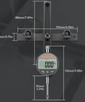 Table Saw Alignment Gauge With Digital Dial Indicator 0.0005 Inch Resolution, 18cm Rod, CNC Machined Aluminum Bar