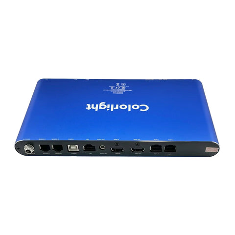 Badass Heavy Duty 4K Cloud Network Media Player For Slick Digital Signage With Dual Ethernet HDMI Links and No Sweat Wireless Control On Large LED Video Walls rear view showing ports and connections.