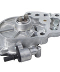 Brake vacuum pump TUCAREST, aluminum housing, front view with mounting flange.
