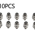 10 Pack Metric M6X1mm Straight Hydraulic Grease Fitting Zerk Nipples 201 Stainless Steel High Hardness Rust Proof Designed To Withstand Harsh Industrial Environments Keeping Machinery Lubed Up Solid And Running Smooth Like New Gear Today, 10 pieces