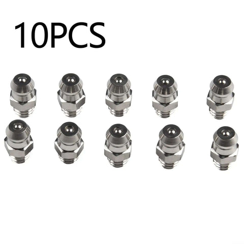 10 Pack Metric M6X1mm Straight Hydraulic Grease Fitting Zerk Nipples 201 Stainless Steel High Hardness Rust Proof Designed To Withstand Harsh Industrial Environments Keeping Machinery Lubed Up Solid And Running Smooth Like New Gear Today, 10 pieces