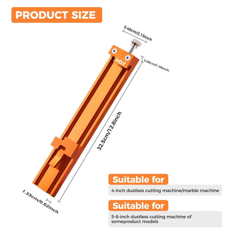 Pro Grade Circular Saw Guide Rail With Precision Aluminum Base For Woodworking shown with dimensions and compatibility details