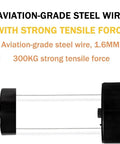 Aviation grade steel wire, 1.6mm, for Heavy Duty Electric Chandelier Hoist Lifter With Remote Control And Aviation Grade Steel Wire For Safe Ceiling Light Installation And Smart Home Setup.