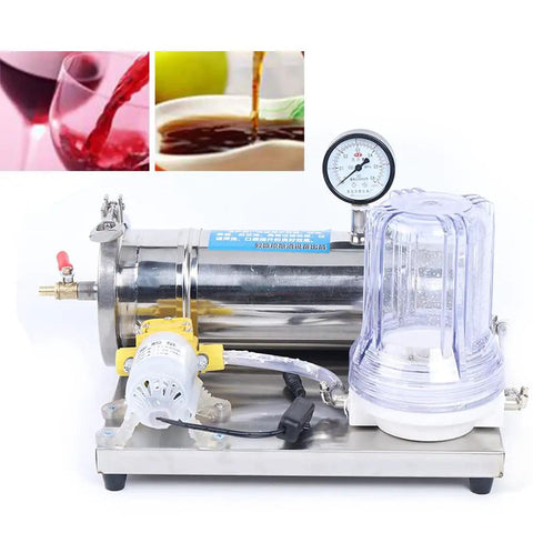 Heavy Duty Stainless Steel Carbon Filter Rig For Wine Beer Juice Kombucha Brewing Kickass Liquid Purification Setup With Dial Gauge And Slick Micro Mesh Screen For Super Fast Clarifying Sessions