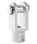 Foot Mounting Flange CY-80 for Pneumatic SC-80 Cylinders, cast steel, rust prevention, side view, industrial use