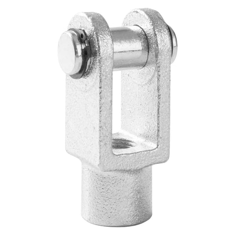 Foot Mounting Flange CY-80 for Pneumatic SC-80 Cylinders, cast steel, rust prevention, side view, industrial use