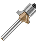 Get Ready To Smooth All Your Corners With This Killer 6Mm Double Bearin Round Edge Router Bit Perfect For Professional Woodworking On MDF And Plywood - close-up view of router bit.