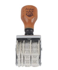 Smooth Operator Wooden Handle Roller Date Stamp Nifty Rubber Seal for stamping clear dates on crafts.