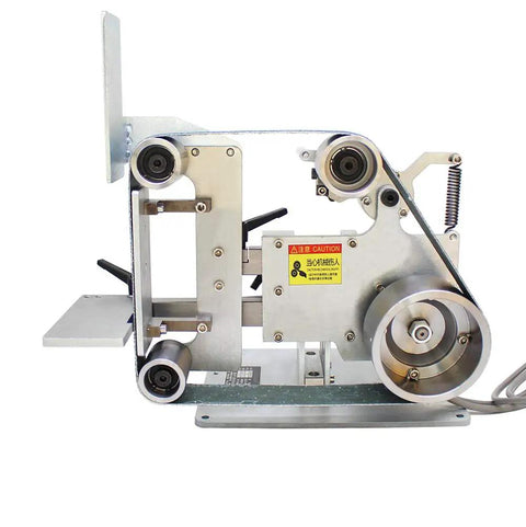 Heavy Duty 915X50mm Belt Sander With Rugged Steel Frame And A Kickass 750 Watt Servo Motor Featuring Stepless Dial Control for precise metal grinding.
