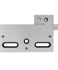 Drill Press Vise 4 Inch High Precision Wire EDM Vise with Stainless Steel Jaw Clamp, side view, for CNC machines.