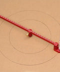 Kickass Shop Tested 300Mm Woodworking Compass Tool Crafted From Heavy Duty Aluminum Alloy Circle Marking Gauge with drawn circles.