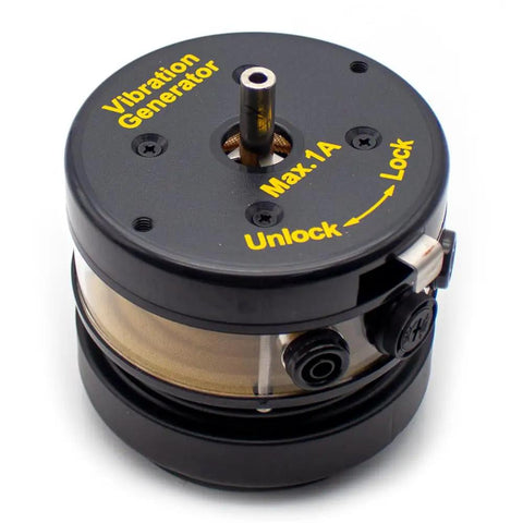 Resonance Ring Demonstrator For Physics Teaching And Vibration Lab Equipment With Chladni Figure Inspired Next Level Oscillator And Vibration Generator For Experiments, 6-10V Power, 1A Max, 1Hz-10kHz Frequency Range, Compact 100x100x120mm Design, black metal vibration generator