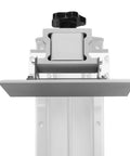 7.1 Inch Aluminum Building Platform For Sonic Mini 8K And Mini 8K S, Silver, Frosted Laser Cut Surface, mounted on printer arm