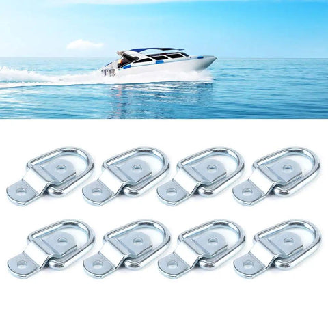 Heavy Duty 1000kg Tie Down D Ring Load Anchor Set For Trucks Trailers And Boats with Forged Iron D Ring and Mounting Brackets