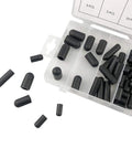 80 Piece Silicone Vacuum Cap Set For Carburetor Manifold And Automotive Lines Hose End Plugs Assortment Kit displayed in a box